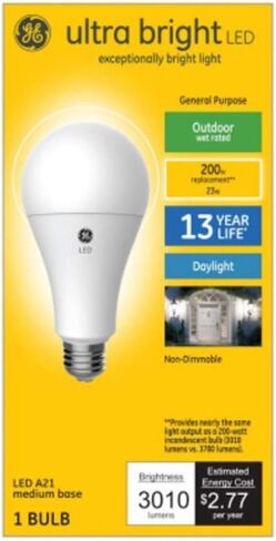 لمبة GE Lighting 272395 23W LED فائقة السطوع - A21 DL in Saudi Arabia