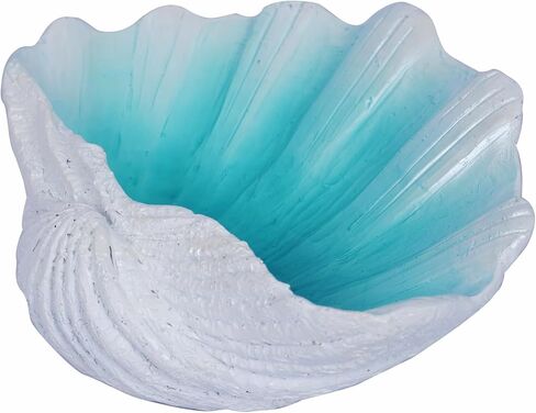 Large Seashell Bowl Decor Clam Shell Bowl Nautical Themed Decor White Decorative Bowl Coastal Beach hemed Bowl decorations for home Seashell Figurine Gift in Saudi Arabia