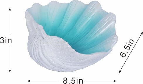 Large Seashell Bowl Decor Clam Shell Bowl Nautical Themed Decor White Decorative Bowl Coastal Beach hemed Bowl decorations for home Seashell Figurine Gift in Saudi Arabia