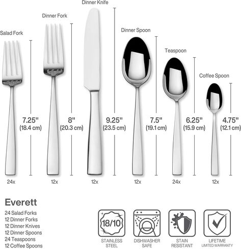 Mikasa Bravo 101-Piece 18/10 Stainless Steel Flatware Set, 101pc in Saudi Arabia