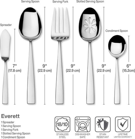 Mikasa Bravo 101-Piece 18/10 Stainless Steel Flatware Set, 101pc in Saudi Arabia