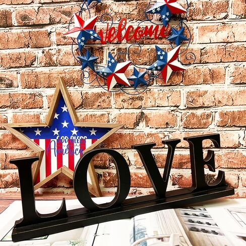 Black Wood Blessed Cut-Out Block Letters Standing Tabletop Sign for Home Decor, Wooden Black Block Letters Blessed Wall Decor Rustic Free Standing Words Home Decoration 16''L in Saudi Arabia