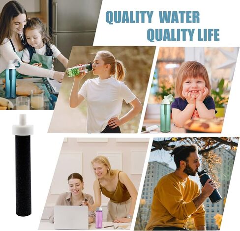 Water Filters For Brita Plastic, Sport, Stainless Steel, And Hard Sided WaterFilter Bottle, Compatible with Brita Replacement Water Bottle Filters (Pack of 3) in Saudi Arabia