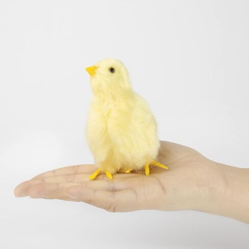 4 Pcs Simulated Little Chick Figurine Lifelike Chicken Figurines Animal Figurine Realistic Chicken Photography Props Easter Chicken Decor in Kuwait