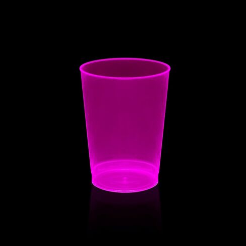 Party Essentials Hard Plastic 10-Ounce Party Cups and Tall Tumblers, Neon Orange, 25-Count in Kuwait