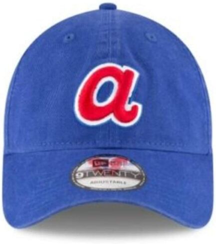 قبعة '47 Atlanta Braves Brand Throwback Clean Up قابلة للتعديل - زرقاء in Kuwait