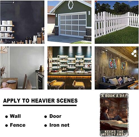 Metal Hanging Sign A Book A Day Keeps The Reality Away Tin Signs Retro Funny Vintage Decor for Family Bar Restaurant Cafe Wall Decoration Bathroom 8x12inch in Saudi Arabia
