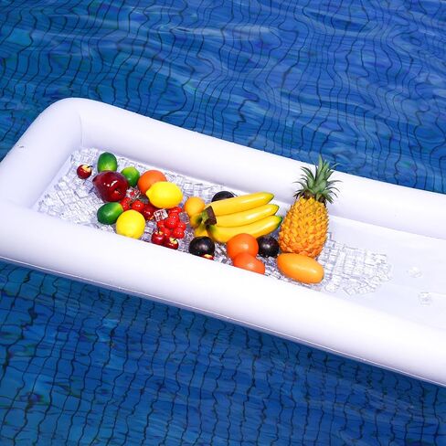 MCPINKY Inflatable Serving Bar, Buffet Bar with Drain Plug Salad Food Drink Cooler Container for Indoor Outdoor BBQ Picnic Pool Party in Saudi Arabia