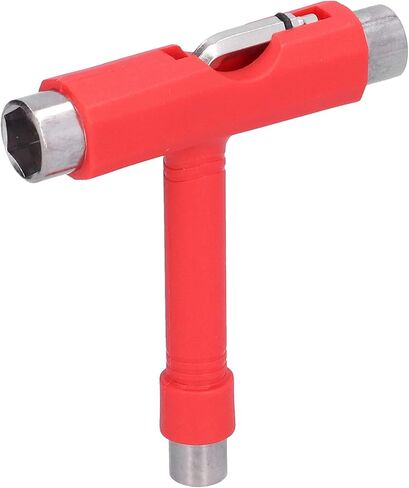 Multifunctional Portable Skateboard Tool, Skateboard Hex Wrench, Red Multi-Purpose Hex Wrench, Used To Tighten Screws, Replace Wheels, And Complete Skateboard Assembly. in Saudi Arabia