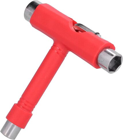 Multifunctional Portable Skateboard Tool, Skateboard Hex Wrench, Red Multi-Purpose Hex Wrench, Used To Tighten Screws, Replace Wheels, And Complete Skateboard Assembly. in Saudi Arabia
