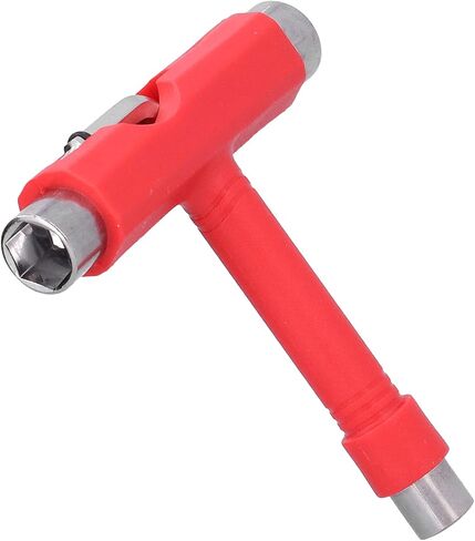 Multifunctional Portable Skateboard Tool, Skateboard Hex Wrench, Red Multi-Purpose Hex Wrench, Used To Tighten Screws, Replace Wheels, And Complete Skateboard Assembly. in Saudi Arabia