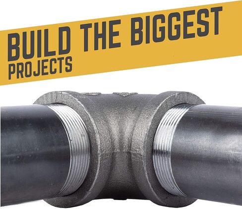 أنابيب السباكة الفولاذية السوداء من PIPE DECOR، قطر 2 بوصة. × 12 بوصة. الأنابيب المقطوعة مسبقًا تناسب الأنابيب ذات الخيوط السوداء القياسية مقاس 2 بوصة والحلمات والتركيبات، 4 عبوات in Kuwait