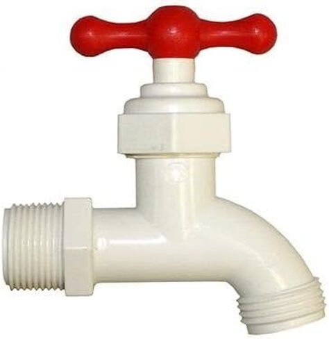 Merrill MFG PVCBD50 PVC استنزاف الغلاية مع خرطوم مريلة، صمام أخذ العينات، 1/2 بوصة (قد تختلف الألوان) in Kuwait