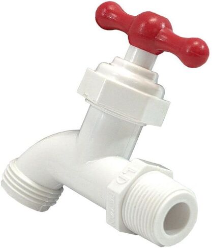 Merrill MFG PVCBD50 PVC استنزاف الغلاية مع خرطوم مريلة، صمام أخذ العينات، 1/2 بوصة (قد تختلف الألوان) in Kuwait