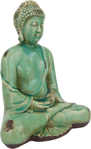 Oriental Furniture 9" Japanese Sitting Buddha Statue in Saudi Arabia