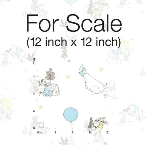 RoomMates Growth Chart RMK1501GC: Winnie Pooh Peel & Stick Inches in Saudi Arabia