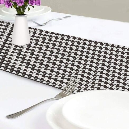 JUNZAN Table Runner Cute Gnome Easter Spring Doodle Deco for Wedding Party Dinner Holidays Kitchen Fit Rectange and Round Table70 x 13 inch in Saudi Arabia
