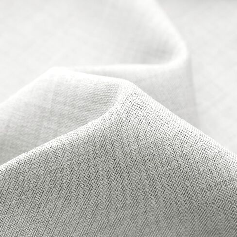 ستائر BEGOODTEX مقاومة للحريق من الكتان الصناعي ستارة تعتيم للغرفة معالجة نافذة معزولة حراريًا للمستشفى، رمادي حصوي، 8 حلقات فضية، 52 عرض × 84 طول بوصة، حزمة من لوحة واحدة in Saudi Arabia