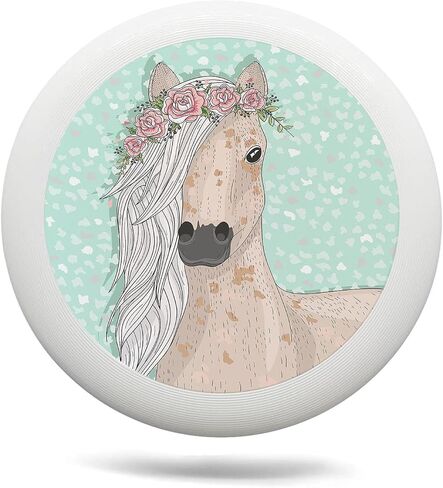 Unicorn and Flowers Outdoor Flying Disc Pink Unicorn Ultimate Disc 175g for Boys Girls Men Women Birthday Christmas in Saudi Arabia