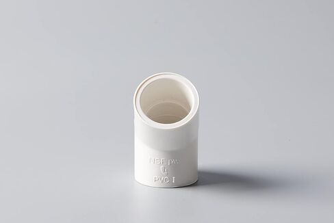 Rainbow Dream 1 Inch 45 Degree PVC Pipe Elbow - 10 Packs, White in Kuwait
