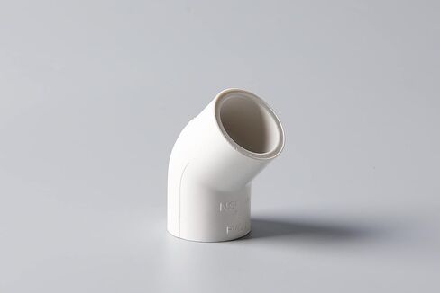 Rainbow Dream 1 Inch 45 Degree PVC Pipe Elbow - 10 Packs, White in Kuwait