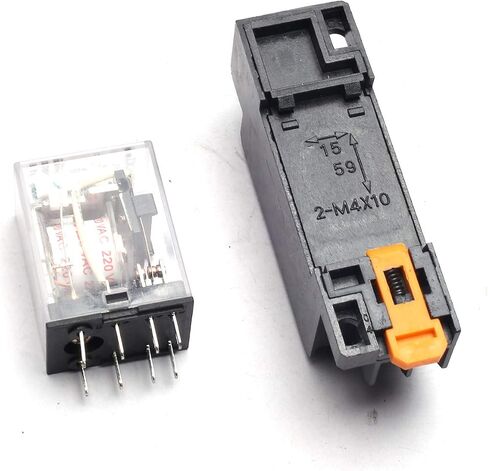 220VAC MY2NJ Miniature Relay DPDT 8 Pins 10A HH52P JQX-13F with PYF08A Socket in Saudi Arabia