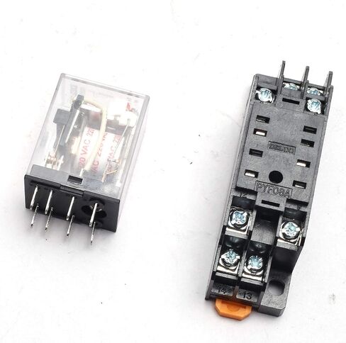 220VAC MY2NJ Miniature Relay DPDT 8 Pins 10A HH52P JQX-13F with PYF08A Socket in Saudi Arabia