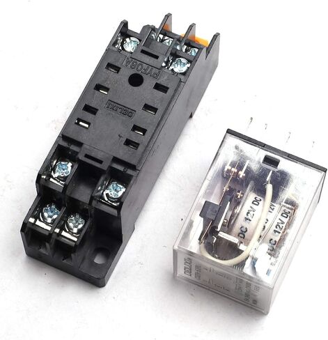 220VAC MY2NJ Miniature Relay DPDT 8 Pins 10A HH52P JQX-13F with PYF08A Socket in Saudi Arabia