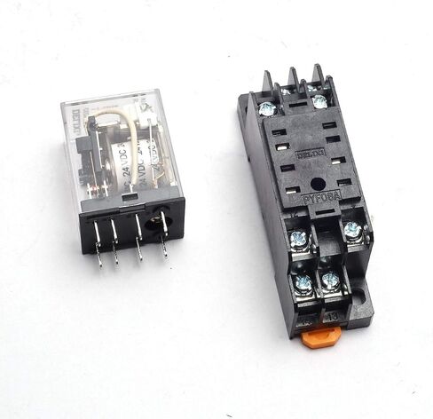 220VAC MY2NJ Miniature Relay DPDT 8 Pins 10A HH52P JQX-13F with PYF08A Socket in Saudi Arabia