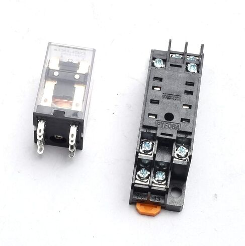220VAC MY2NJ Miniature Relay DPDT 8 Pins 10A HH52P JQX-13F with PYF08A Socket in Saudi Arabia