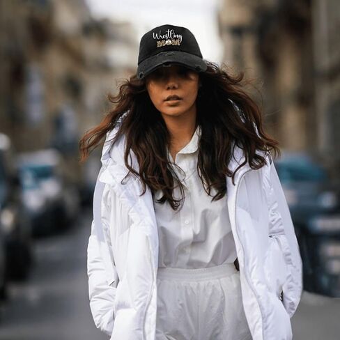 المصارعة أمي مضحك قبعة المصارعة ماما قبعة AllBlack قبعات مضحكة هدايا لابنة في الهواء الطلق قبعة in Kuwait
