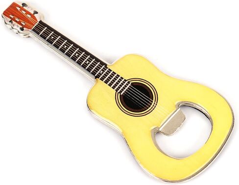 2 Piece/Set Guitar Bottle Opener Beer Guitar Shaped Bottle Opener Guitar Gift for Drinkers Music Guitar Lover(Acoustic) in Saudi Arabia