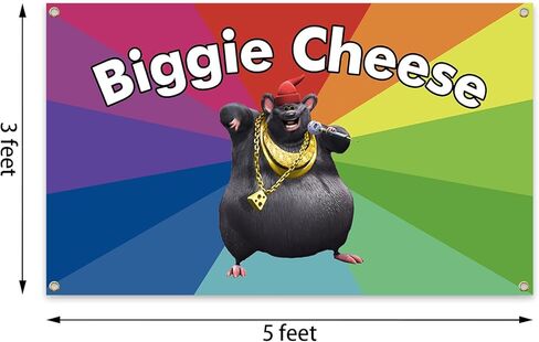 Funny Biggie Anime Cheese Tapestry Wall Tapestry for Bedroom, Party Tapestry College Dorm Rooms Decor Tapestry 3x5 Ft Tapestry for Room Guys Teen Boys Girls in Saudi Arabia