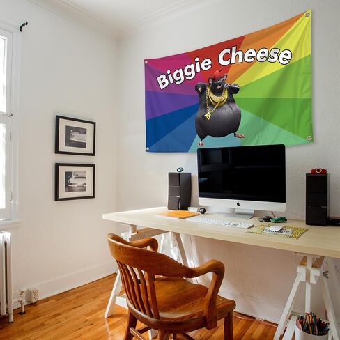 Funny Biggie Anime Cheese Tapestry Wall Tapestry for Bedroom, Party Tapestry College Dorm Rooms Decor Tapestry 3x5 Ft Tapestry for Room Guys Teen Boys Girls in Saudi Arabia