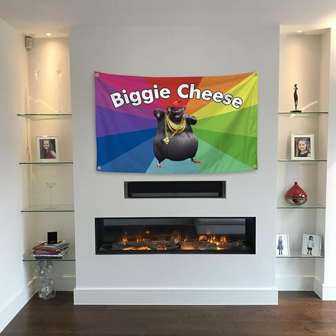 Funny Biggie Anime Cheese Tapestry Wall Tapestry for Bedroom, Party Tapestry College Dorm Rooms Decor Tapestry 3x5 Ft Tapestry for Room Guys Teen Boys Girls in Saudi Arabia