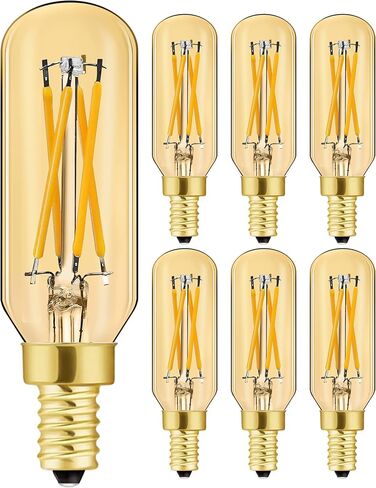 E12 LED Bulb Dimmable 2W Equal 25 watt Light Bulb Amber Warm White 2700K T6 T25 E12 Candelabra Bulb 25 watt for Chandeliers,Ceiling Fan,Pendant,Wall sconces AC120V 200LM e12 Light Bulb 6Pack in Saudi Arabia