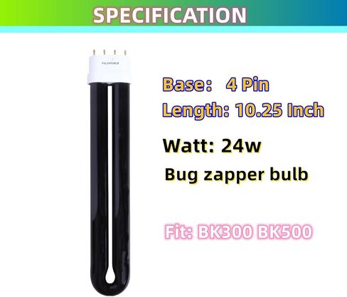 لمبة بديلة 10.2 بوصة 24 وات B24B متوافقة مع Stinger BK100، BK300، BK310، BK500، BK510 BLB BK600 2 Pack in Kuwait