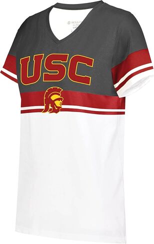 Holloway Women's NCAA Collegiate Fanwear V-Neck Tee-Official Team Logo Shirt for Comfort Fit & Stylish Design in Saudi Arabia