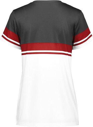 Holloway Women's NCAA Collegiate Fanwear V-Neck Tee-Official Team Logo Shirt for Comfort Fit & Stylish Design in Saudi Arabia