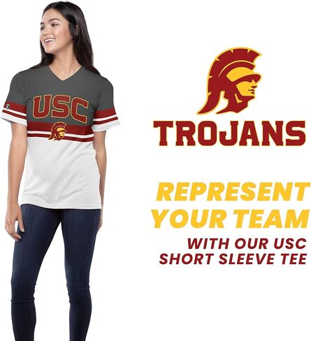Holloway Women's NCAA Collegiate Fanwear V-Neck Tee-Official Team Logo Shirt for Comfort Fit & Stylish Design in Saudi Arabia