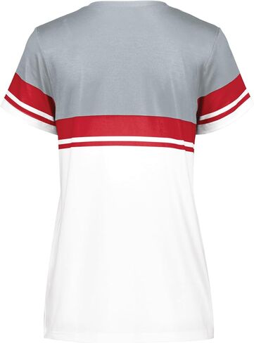 Holloway Women's NCAA Collegiate Fanwear V-Neck Tee-Official Team Logo Shirt for Comfort Fit & Stylish Design in Saudi Arabia