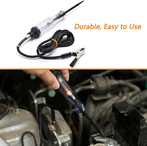 عبوتان من اختبار استمرارية الجهد والتيار 6 فولت - 24 فولت مع مجموعة اختبار الرصاص ومشابك التمساح، جهاز اختبار الدائرة قطعتين من SourceTon و10 قطع و5 مشابك تمساح ملونة مع كابل اختبار الأسلاك in Kuwait