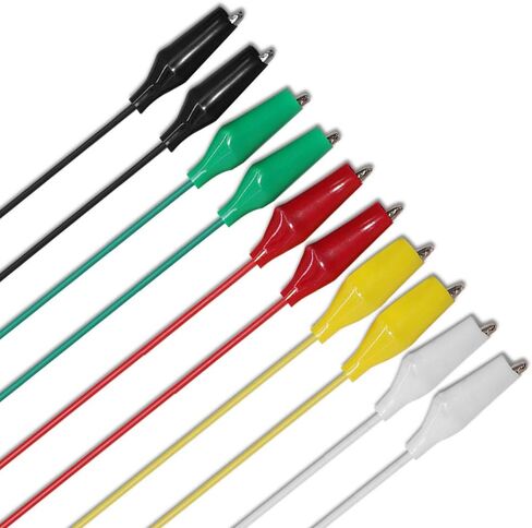 عبوتان من اختبار استمرارية الجهد والتيار 6 فولت - 24 فولت مع مجموعة اختبار الرصاص ومشابك التمساح، جهاز اختبار الدائرة قطعتين من SourceTon و10 قطع و5 مشابك تمساح ملونة مع كابل اختبار الأسلاك in Kuwait