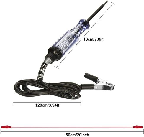 عبوتان من اختبار استمرارية الجهد والتيار 6 فولت - 24 فولت مع مجموعة اختبار الرصاص ومشابك التمساح، جهاز اختبار الدائرة قطعتين من SourceTon و10 قطع و5 مشابك تمساح ملونة مع كابل اختبار الأسلاك in Kuwait