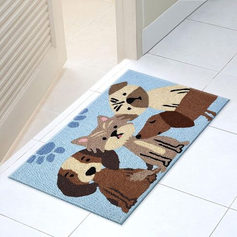 Jellybean Modern Indoor / Outdoor Mat Home Comfort Rugs 20" X 30" Rectangle Pawsome Pals in Kuwait