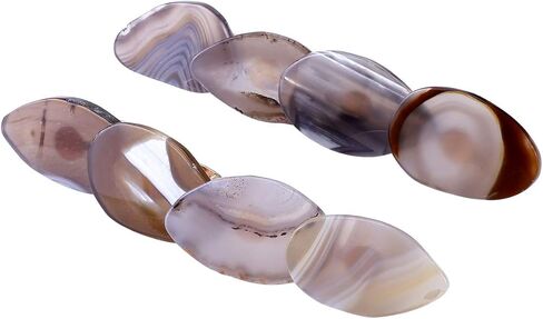 6 Pack Natural Agate Napkin Rings, Yoption Napkin Holders for Decoration Home, Kitchen, Wedding, Parties, Picnics, Buffet Table in Saudi Arabia