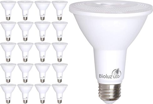 Bioluz LED 4 Pack PAR30 LED Bulb 90 CRI 10W = 100 Watt Replacement Soft White 3000K Indoor/Outdoor Dimmable UL Listed Title 20 High Efficacy Lighting in Saudi Arabia