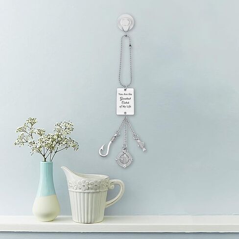 Valentines Gifts Hanging Ornament for Boyfriend Fiance Husband You are The Greatest Catch of My Life Car Mirror Hanging Accessories for Men Anniversary Christmas Birthday Gift in Saudi Arabia