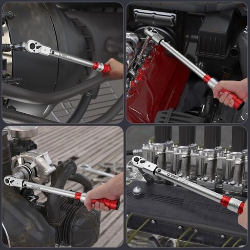 Adjustable Torque Wrench, 10-170 Ft-Lb/13.6-230.5 Nm, 38MM Open End Torque Wrench, 1/2 Inch Drive Torque Wrench with Interchangeable Jaw & Ratchet Head for HVAC, Car, Moto, Heat Pump Piping in Saudi Arabia