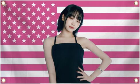 Generic KIM-CHAE*WON Flag 3x5Feet Tapestry Kpop Room Decor For Walls Official Birthday Decorations Cool Wall Decor Art Print in Saudi Arabia